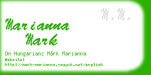 marianna mark business card